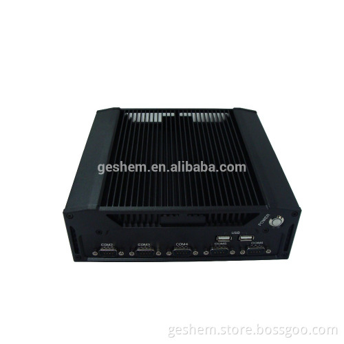 Geshem Tech factory price PC-GS5051A mini pc with 4GB ram ubuntu mini pc 2 ethernet mini pc